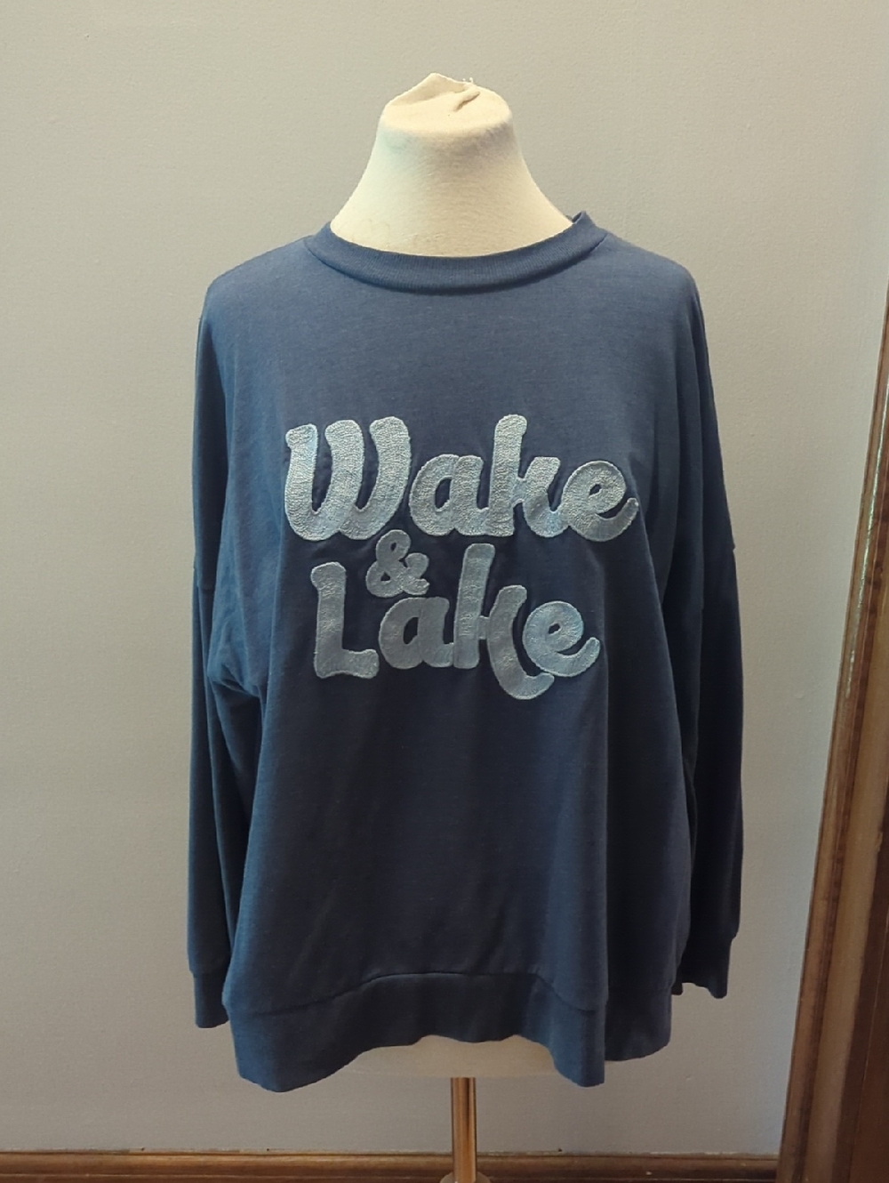 Charlie Paige Wake & Lake Blue Crewneck Pullover